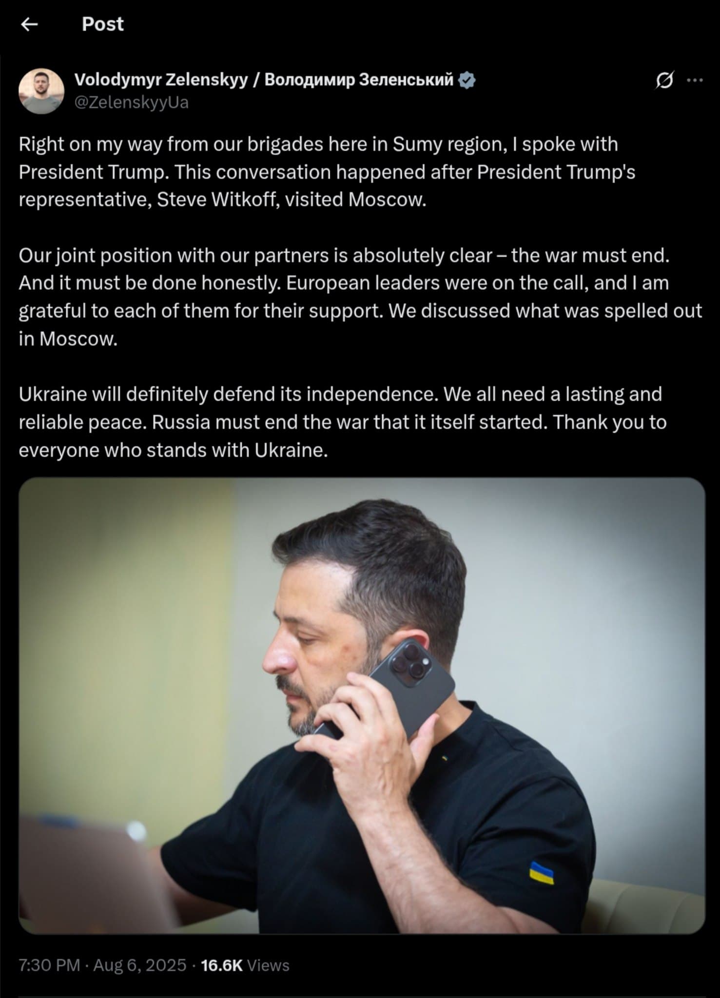 Zelensky and Trump Discuss Urgent Path to Peace as Ukraine Defends Independence