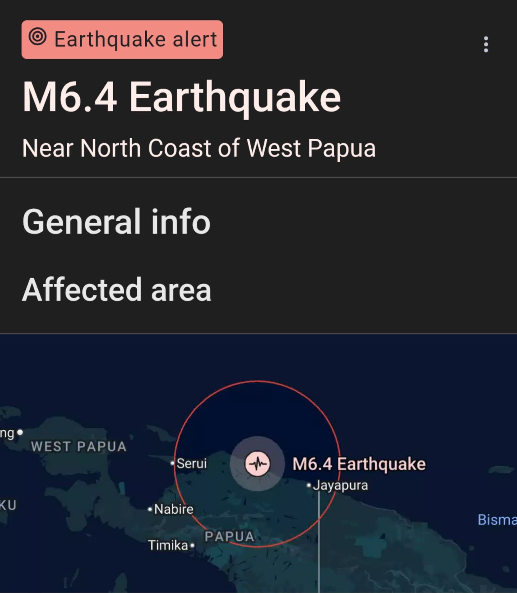 6.4 Magnitude Earthquake Strikes West Papua, Indonesia, Causing Panic and Damage
