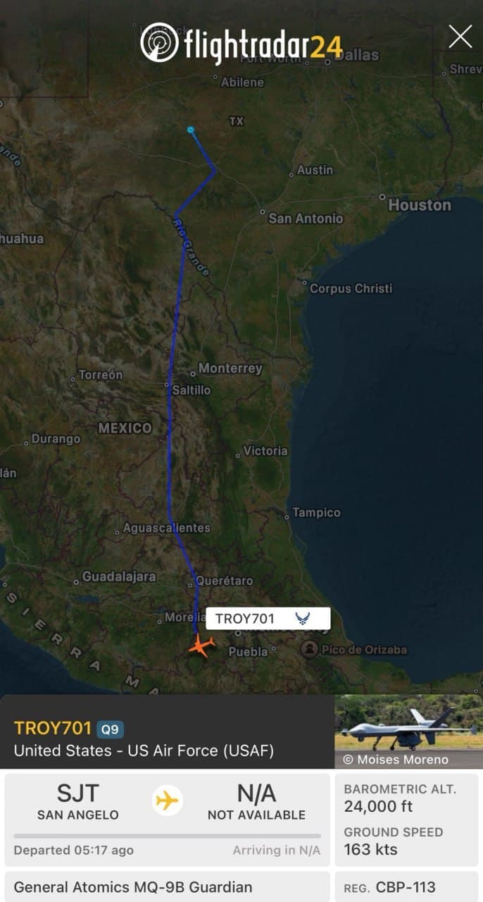 US Drone Surges 600 Miles into Mexico, Targeting Drug Cartel Stronghold