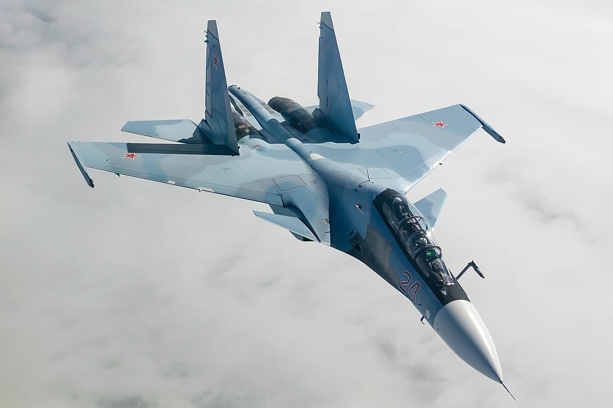 Russian Su-30SM Fighter Jet Crashes in Black Sea, Pilot Missing Amid Search Efforts