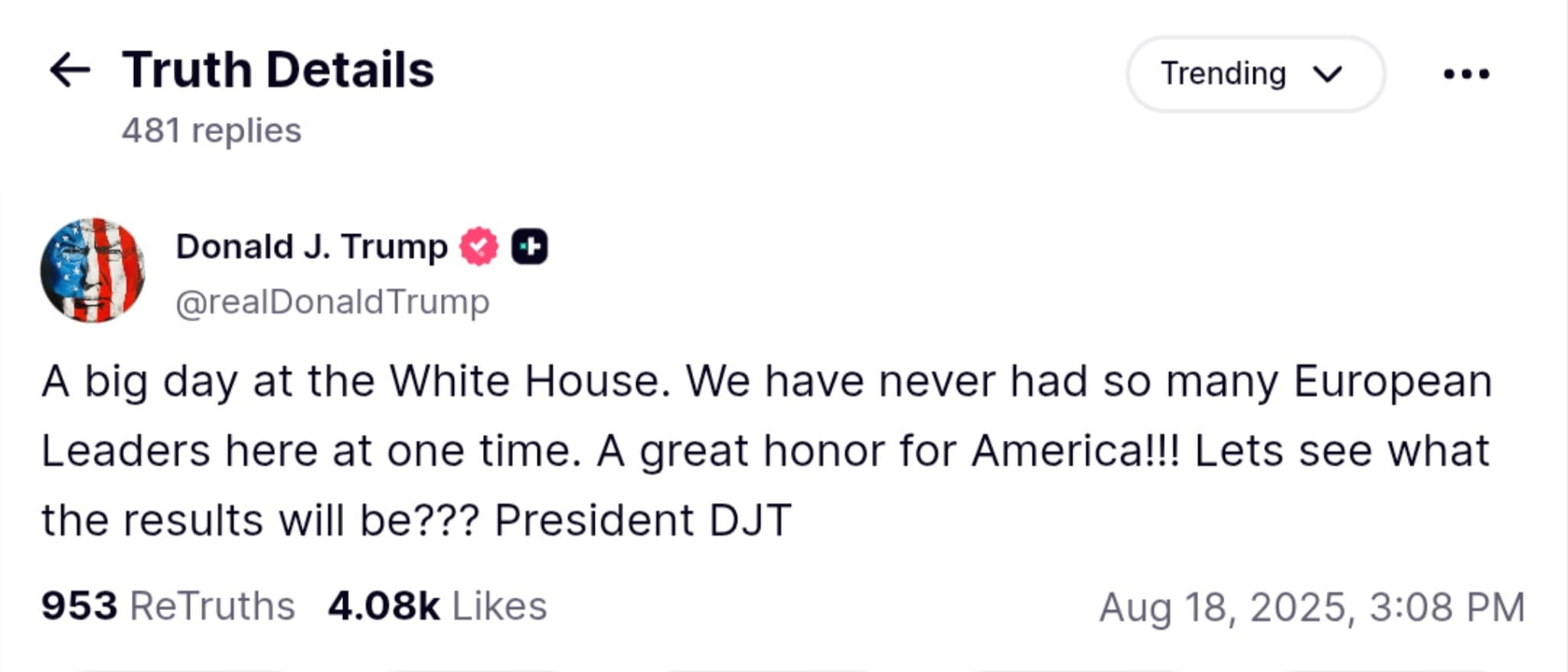 Historic Meeting: Trump Welcomes Unprecedented Gathering of European Leaders at White House