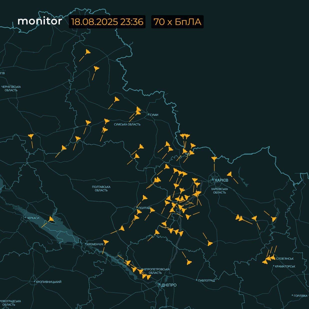 Breaking: Russia Launches 70 Kamikaze Drones in Ukraine Attack