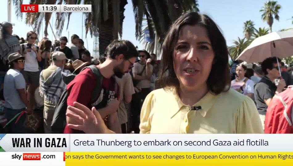 Greta Thunberg Joins Historic Gaza Aid Flotilla Departing Barcelona