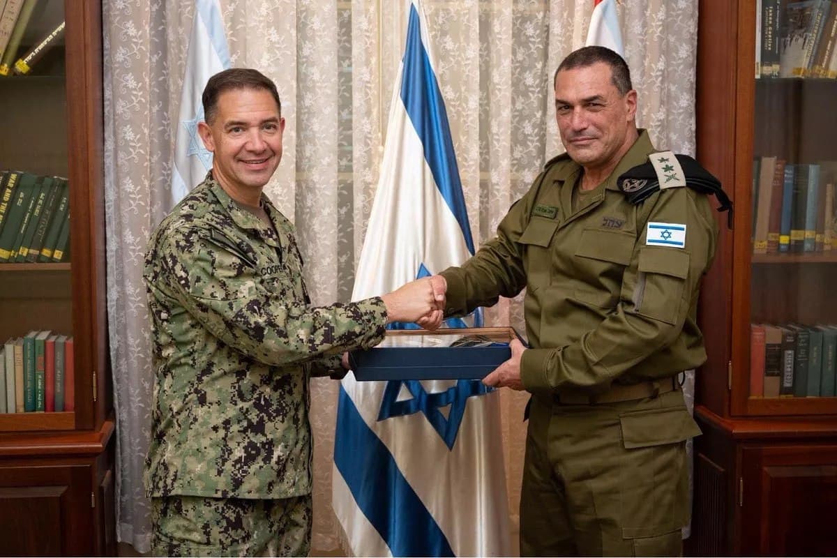 Adm. Cooper Visits Israel to Strengthen U.S.-Israel Military Ties