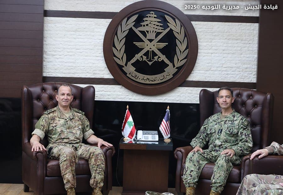 US Central Command Chief Meets with Lebanese Army Leaders to Discuss Regional Security