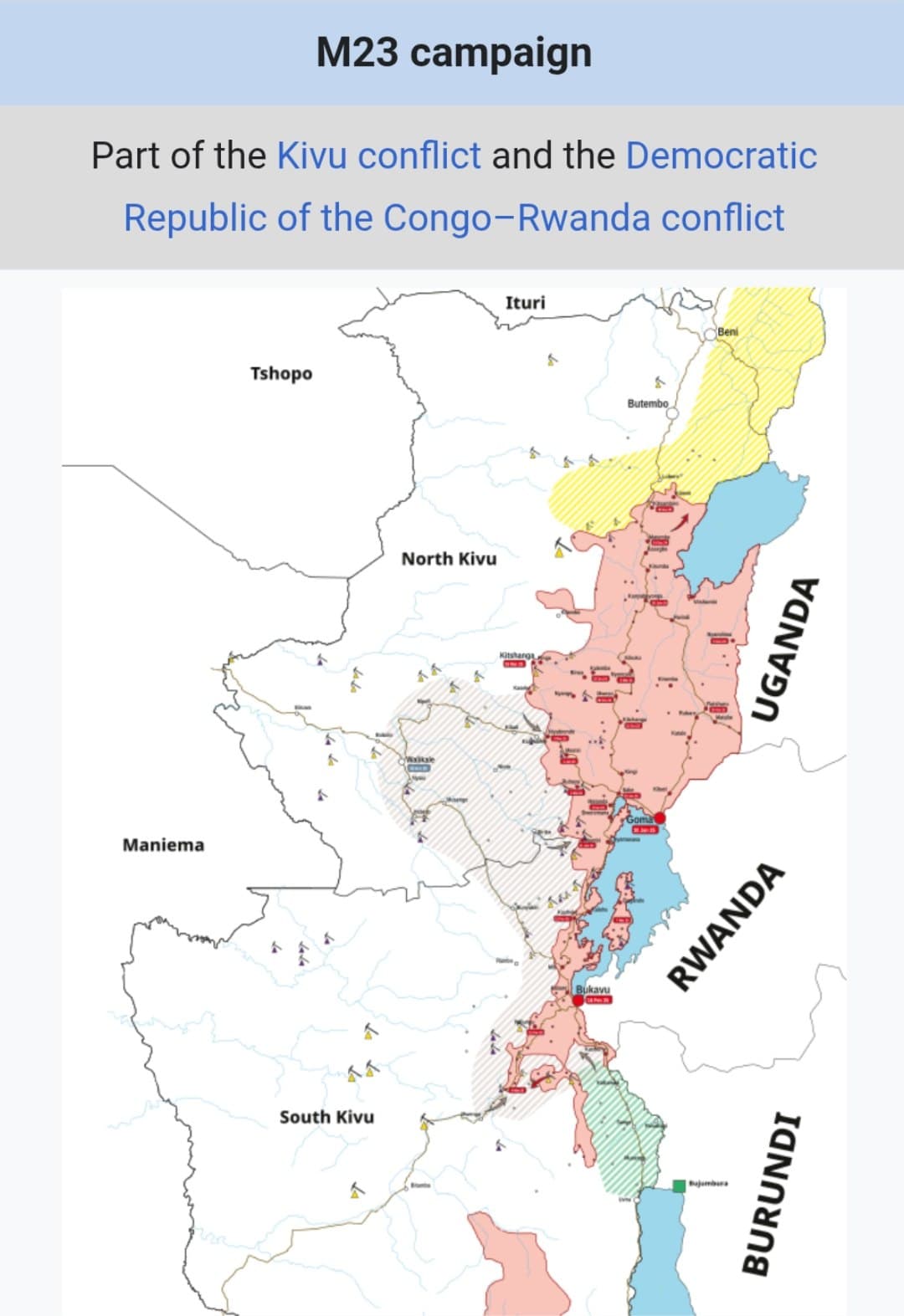 Rwanda-Backed M23 Rebels Seize Bibwe After Intense Clashes