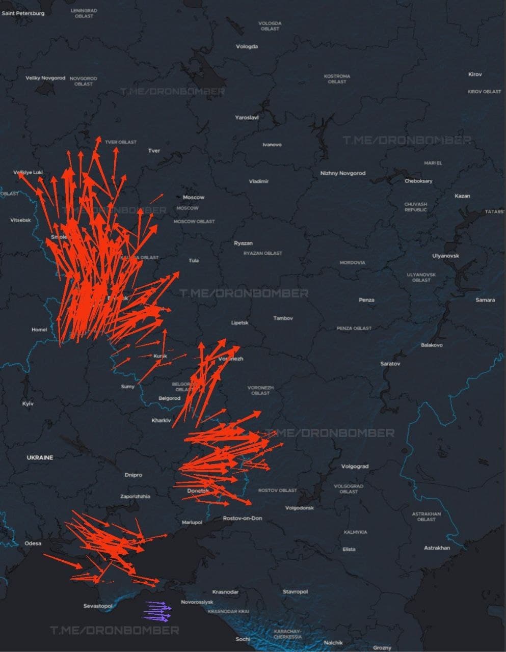 Ukrainian Drones Launch Massive Attack on Russia Today, Sept 11