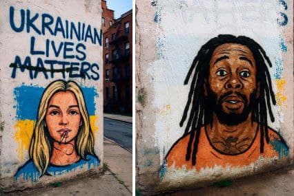 Radical leftists vandalize tribute to murdered Ukrainian refugee