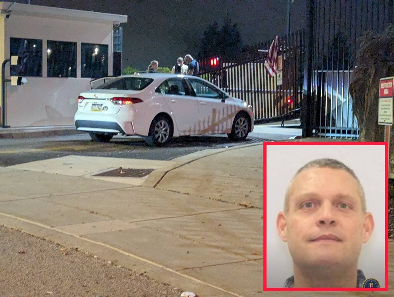 White sedan crashes into FBI Field Office gate in Pittsburgh, PA