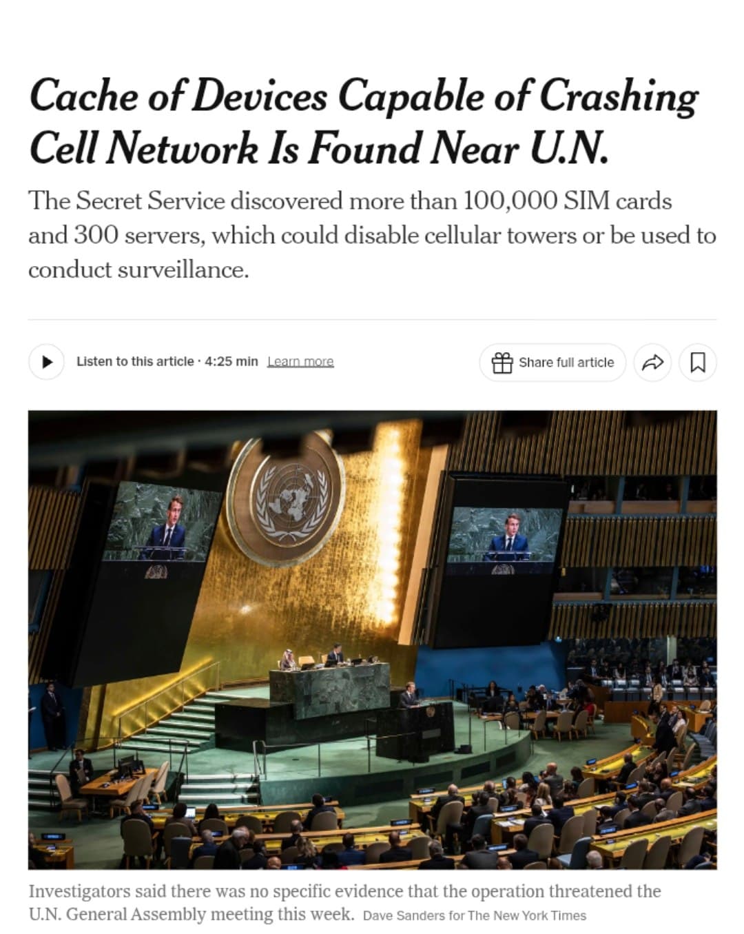 US Secret Service seizes 100,000 SIM cards and 300 servers in NYC