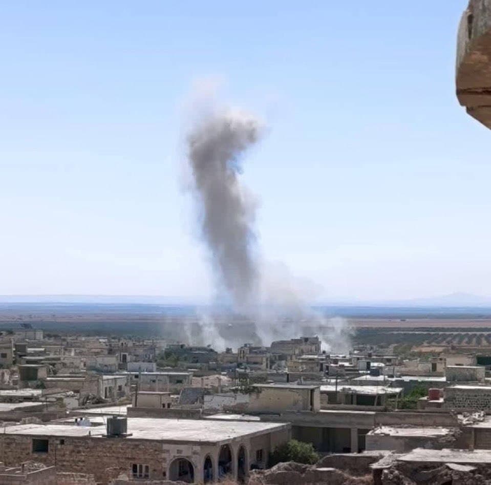 US airstrike reported on outskirts of Idlib, northwestern Syria