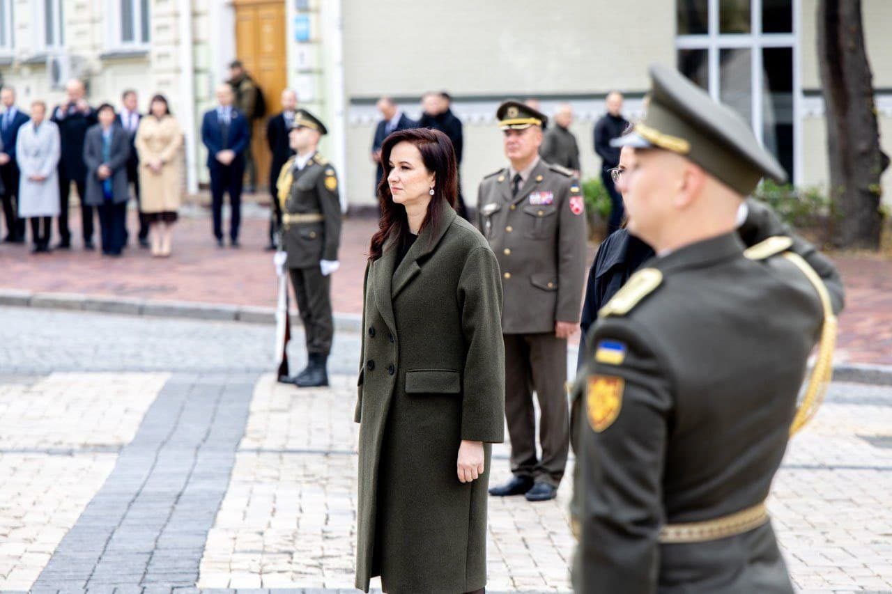 Lithuanian Prime Minister Inga Ruginienė arrives in Kyiv, Ukraine