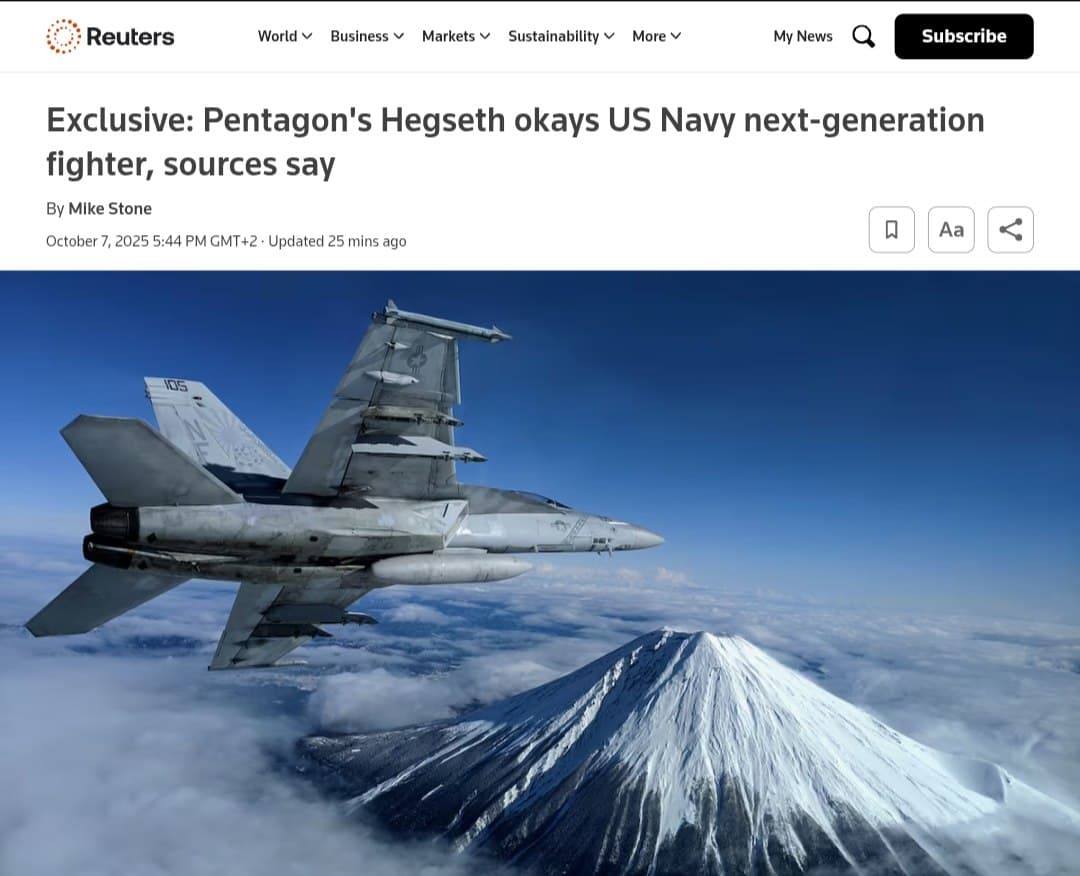 Pentagon to select defense company for Navy's next stealth fighter this week