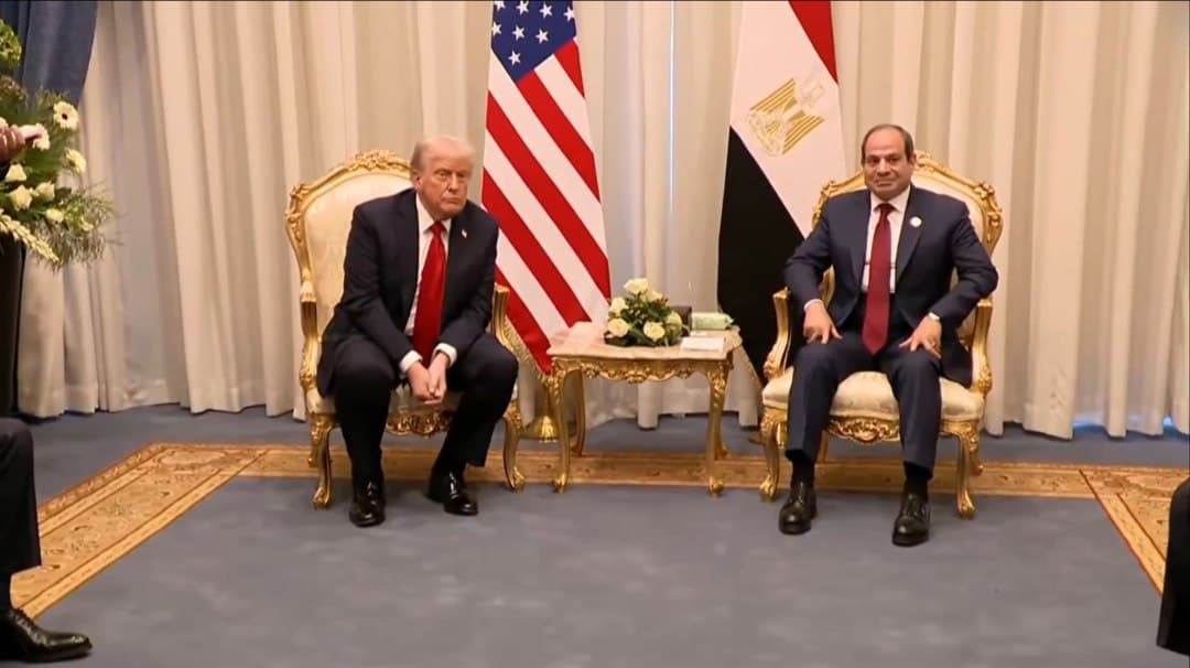 US President Donald Trump meets with Egyptian President Abdel Fattah el-Sisi