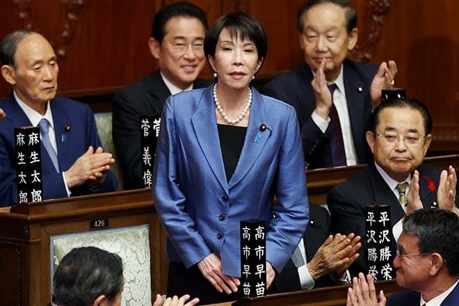 Japan's Prime Minister Sanae Takaichi vows to accelerate rearmament
