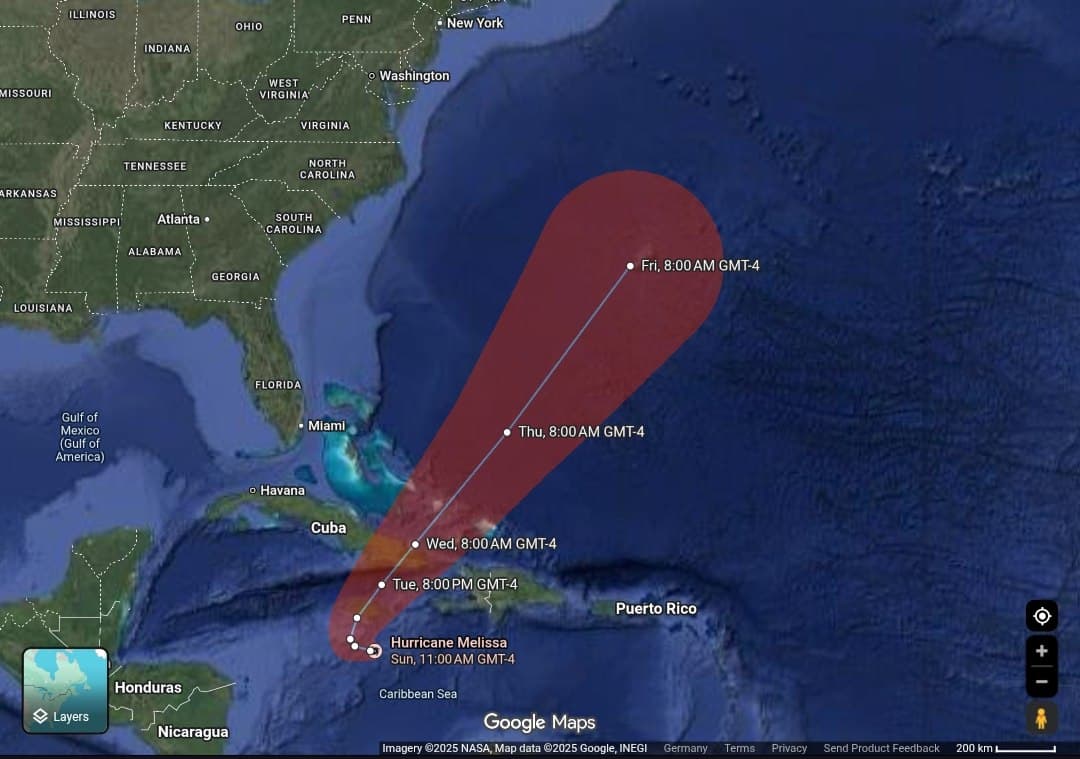 Hurricane Melissa approaches Jamaica as category 4 storm, landfall Tuesday