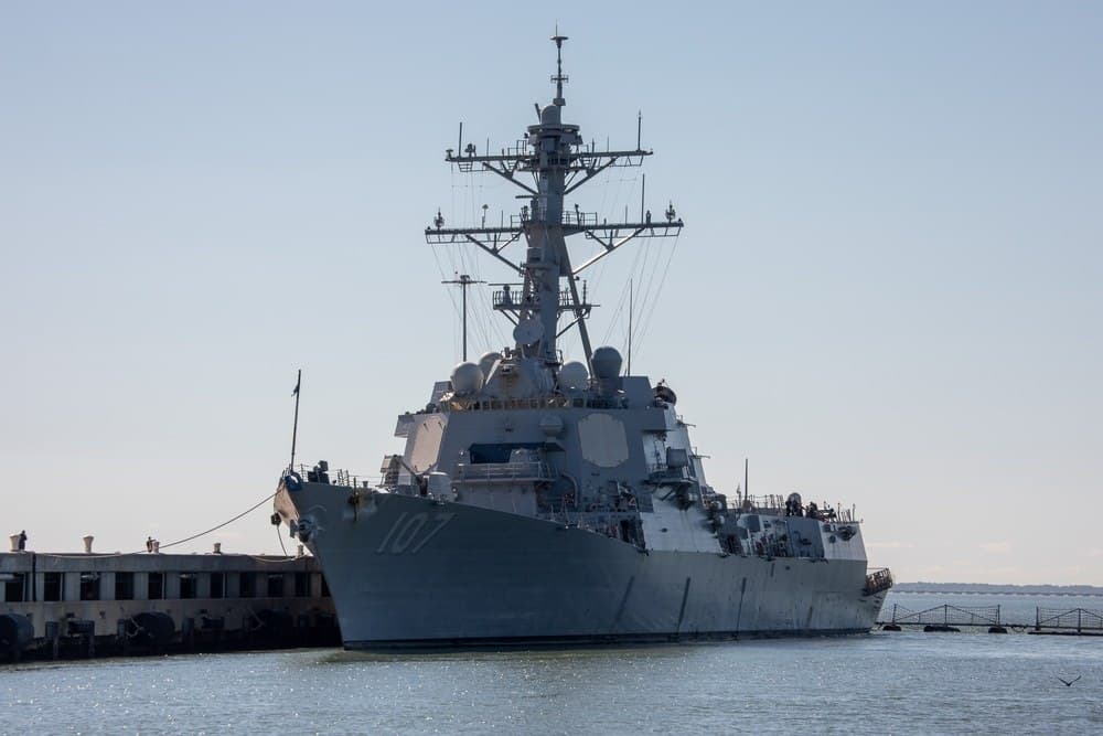 USS Gravely departs Port of Spain after joint military exercises
