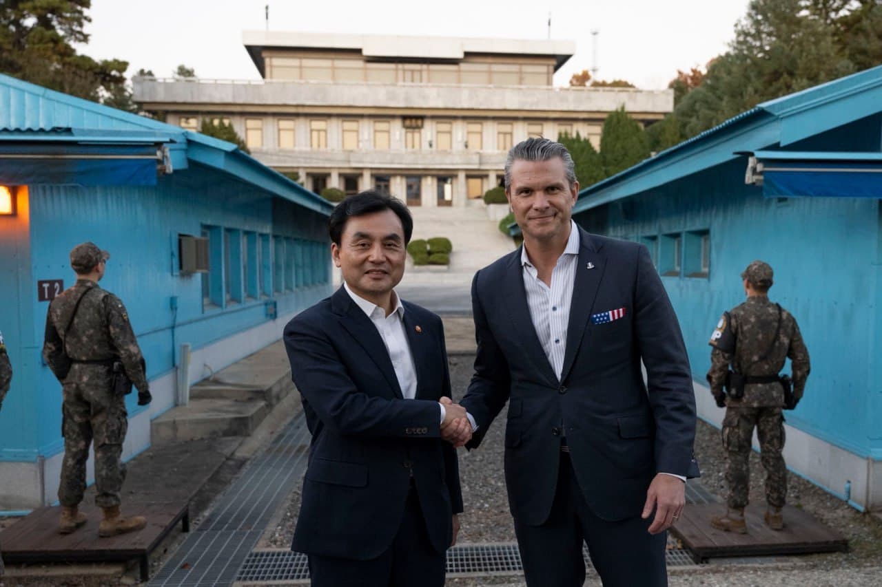 U.S. War Secretary Pete Hegseth Tours DMZ Ahead of Troop Role Talks