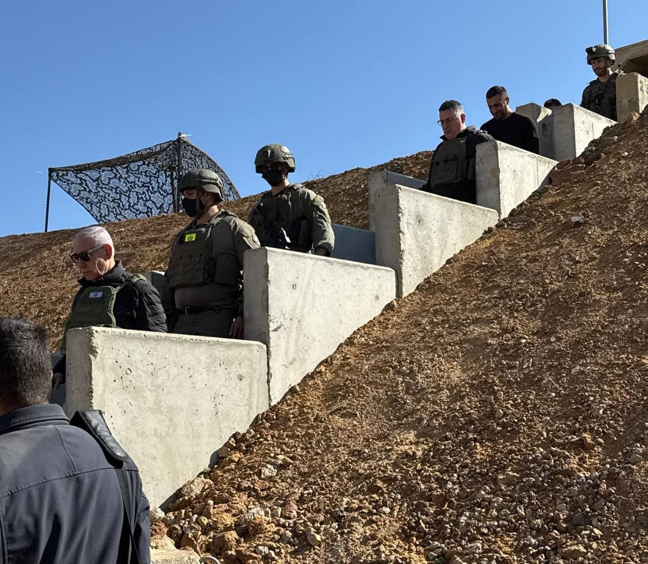 Israeli Prime Minister Benjamin Netanyahu visits buffer zone in Syria