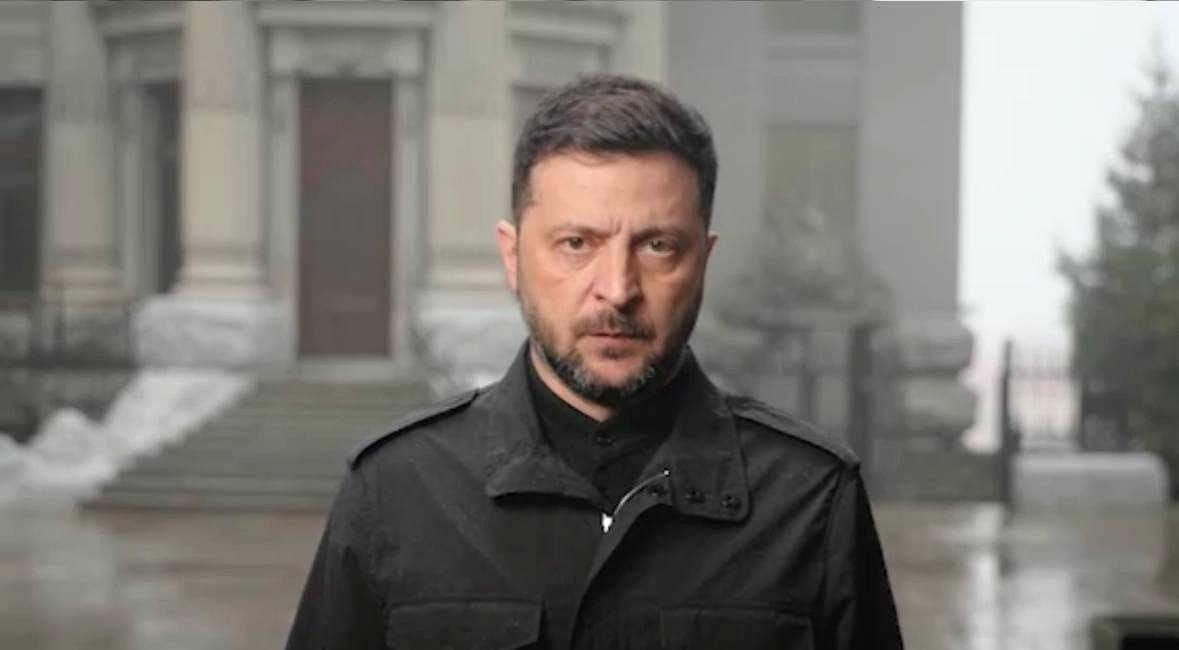 Ukrainian President Zelensky addresses nation on current challenges