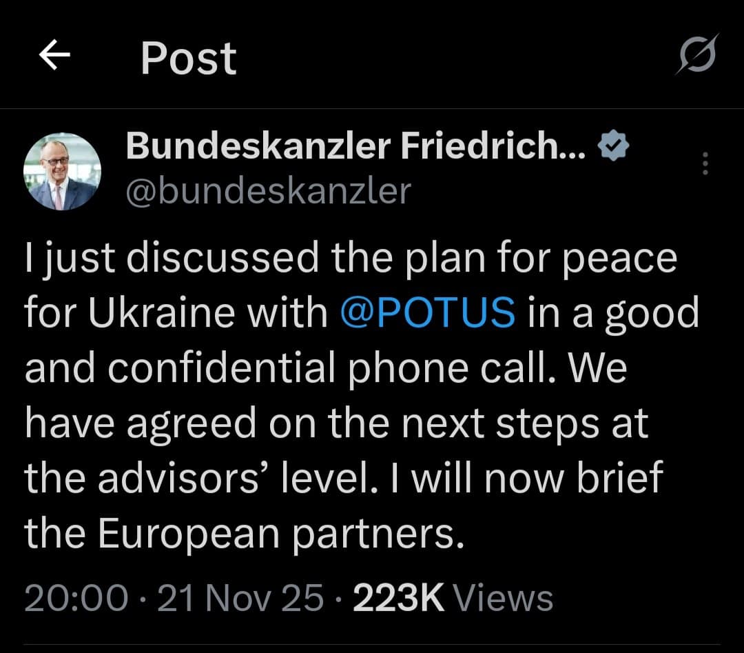 German Chancellor Friedrich Merz discusses Ukraine peace plan with Trump