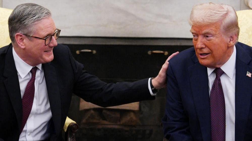 UK Prime Minister Keir Starmer and US President Donald Trump discuss Ukraine peace deal