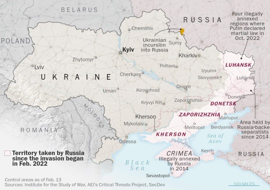 US to Recognize Russian Control Over Crimea and Occupied Ukrainian Territories