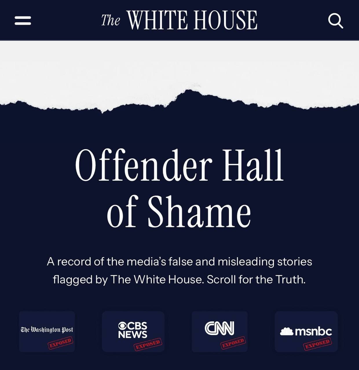 White House launches 'Media Bias' portal to expose fake news