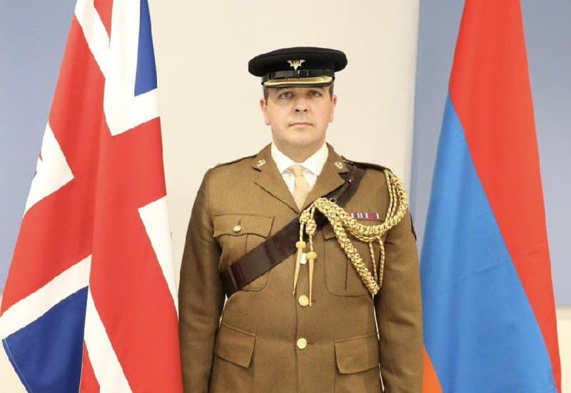 Major Thomas Shorland Ball appointed first British NATO military Attaché to Armenia