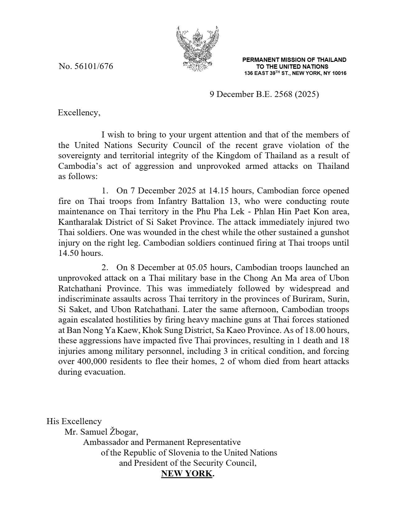 Thailand accuses Cambodia of sovereignty violations after armed attacks