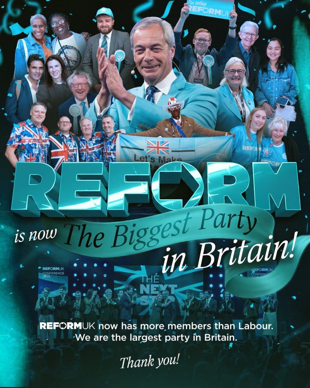Reform UK overtakes Labour as Britain's largest party by membership
