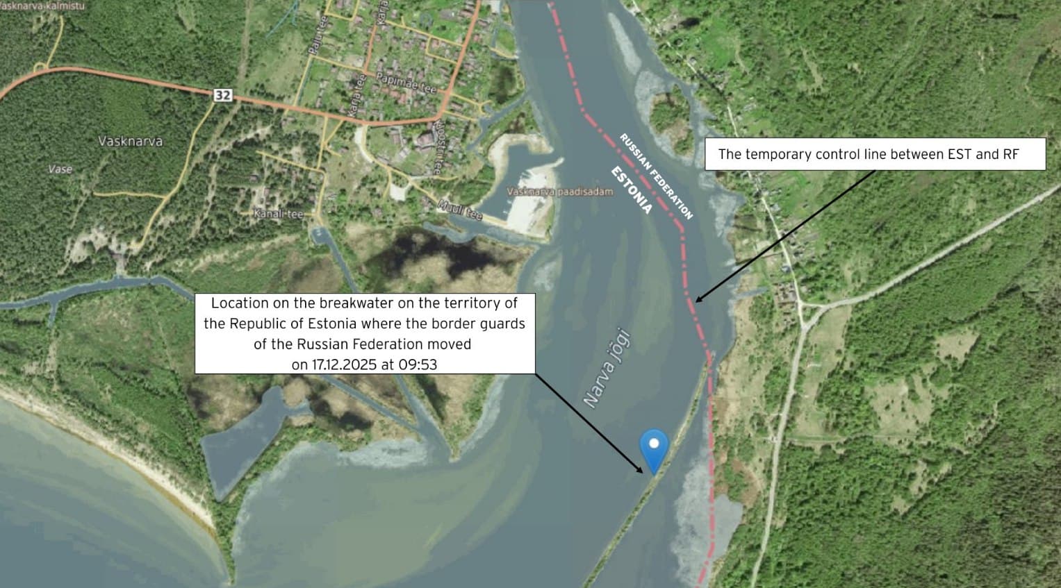 Estonian Police detect illegal crossing by Russian border guards