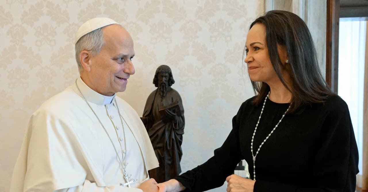 Pope Leo XIV meets Venezuelan opposition leader María Corina Machado
