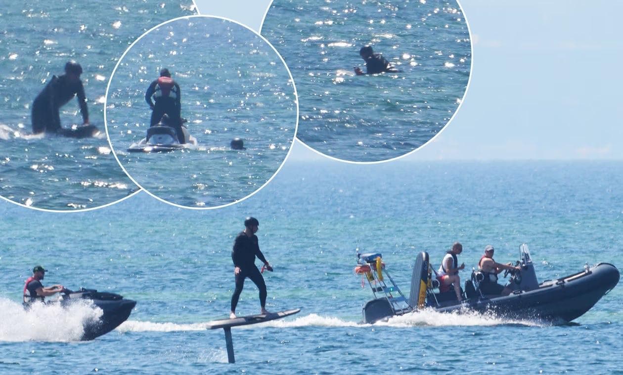 Polish President Duda falls from surfboard during beach demonstration