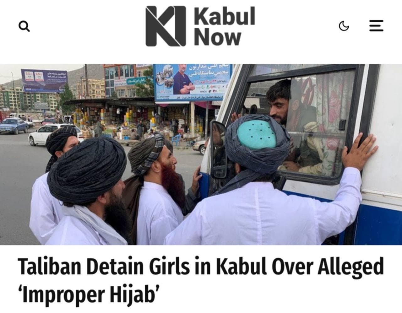 Taliban detain dozens of girls in Kabul over hijab violations