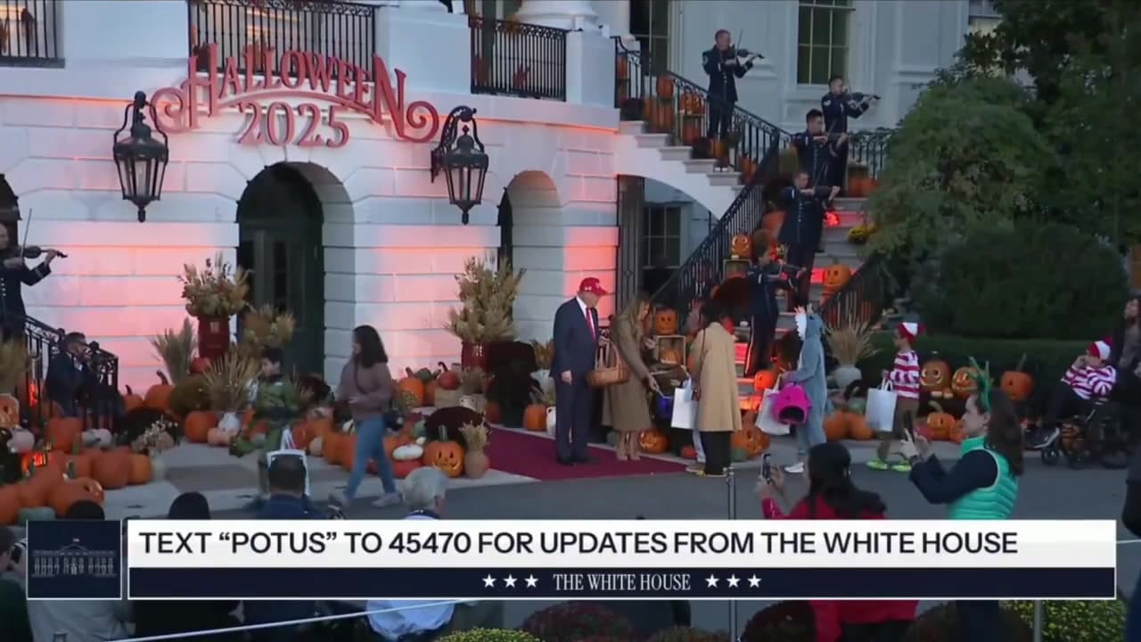 [Video] Trump and Melania attend Halloween event at the White House