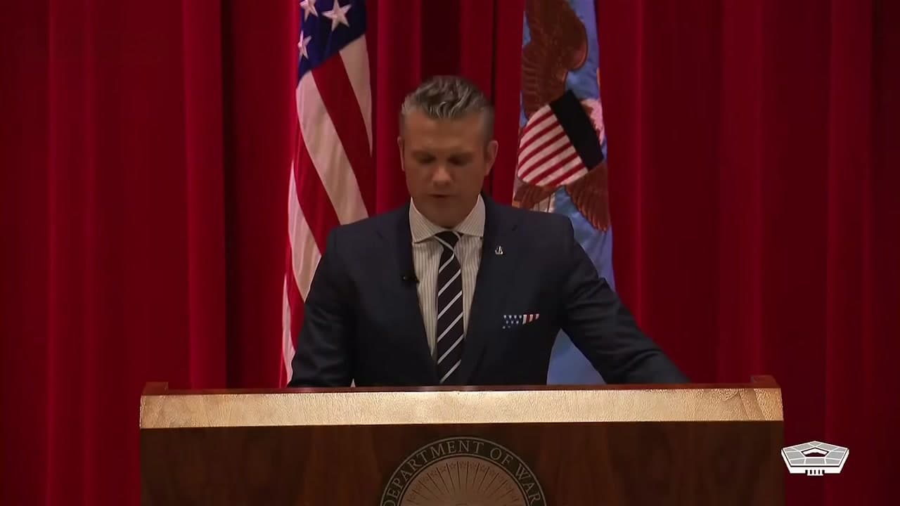 [Video] US War Secretary Pete Hegseth announces Pentagon shift to wartime footing