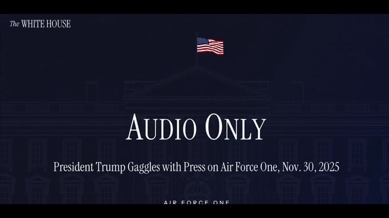 [Video] Trump clarifies warning on Venezuelan airspace, denies imminent airstrike