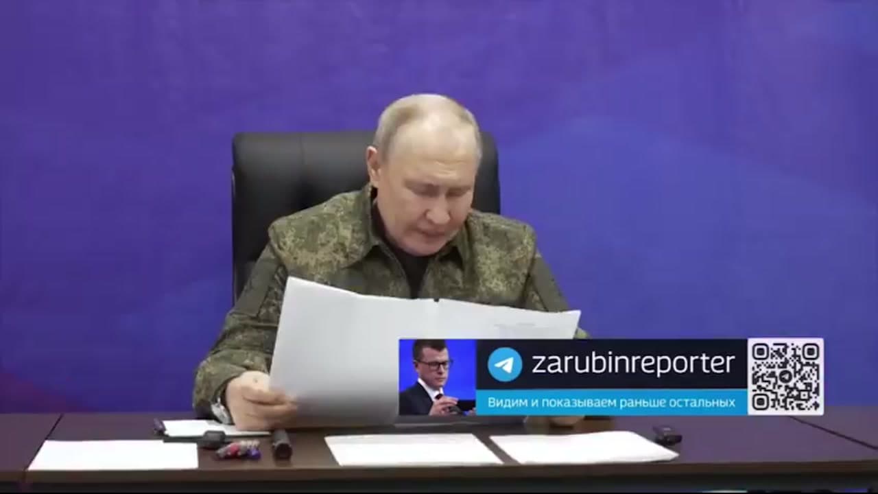 [Video] Vladimir Putin delivers speech in military uniform