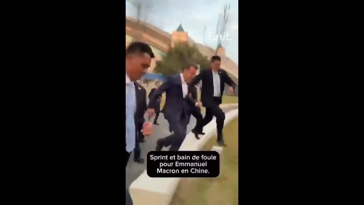 [Video] Macron meets with students during trip to China