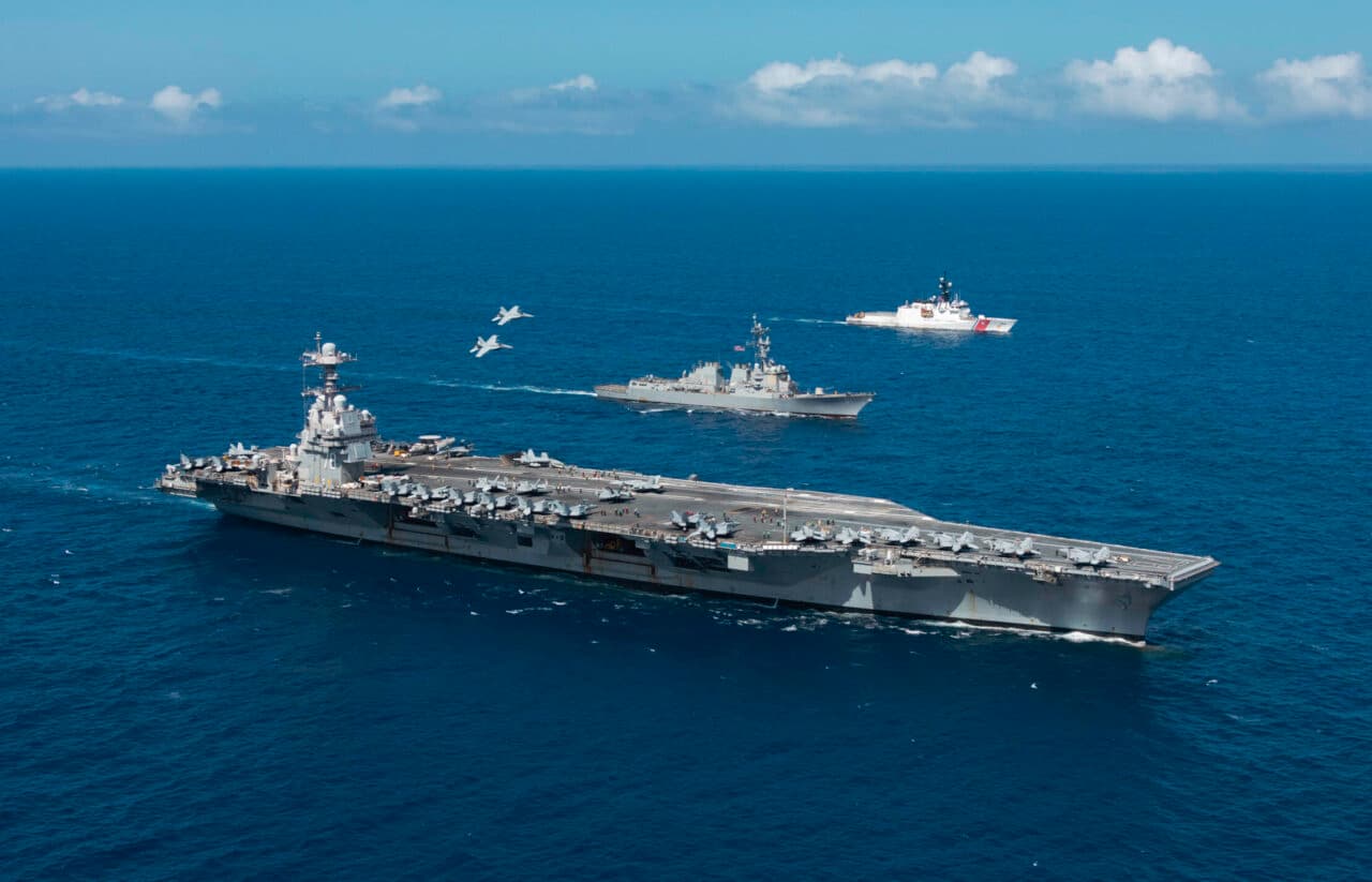 USS Gerald R. Ford Carrier Strike Group enters Caribbean Sea