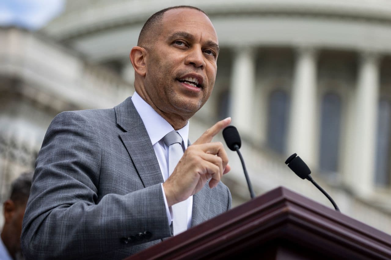 Featured image for: Hakeem Jeffries Threatens to Delay ‘Big, Beautiful Bill’ to Expose Corporate Greed Hakeem Jeffries Threatens to Delay ‘Big, Beautiful Bill’ to Expose Corporate Greed