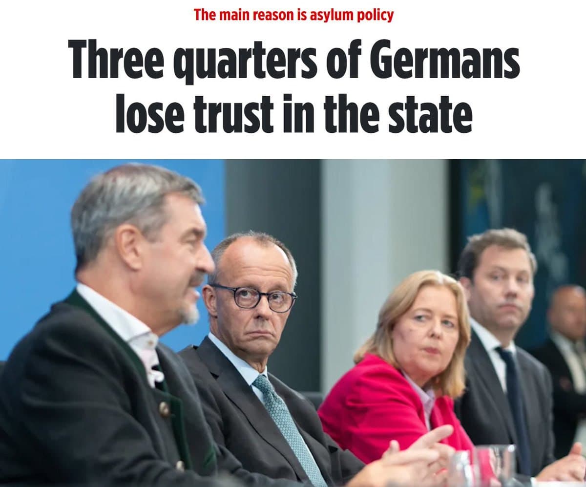 Featured image for: Trust Crisis: 75% of Germans Disillusioned with Government Amid Asylum Failures Trust Crisis: 75% of Germans Disillusioned with Government Amid Asylum Failures