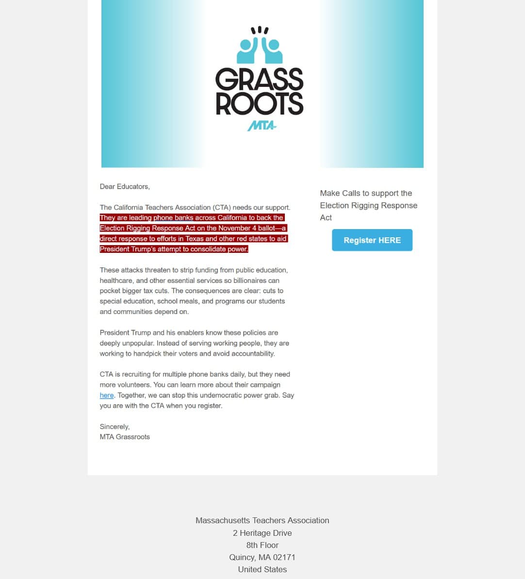 Featured image for: Massachusetts Teachers Association urges statewide mobilization to aid California teachers Massachusetts Teachers Association urges statewide mobilization to aid California teachers