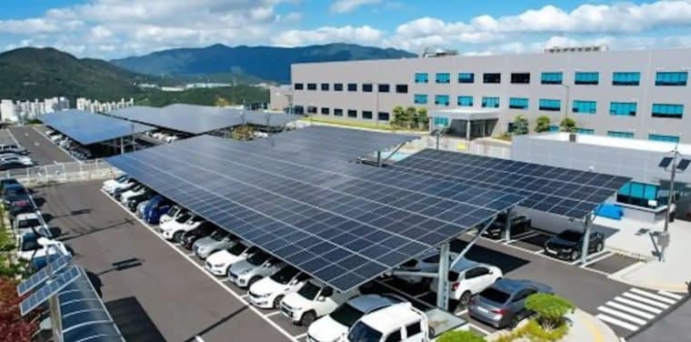 South Korea mandates solar canopies for parking lots with 80+ spaces