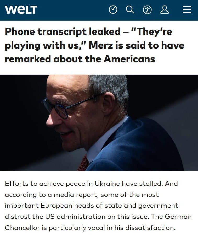 Featured image for: Chancellor Merz expresses deep mistrust of U.S. government in leaked call Chancellor Merz expresses deep mistrust of U.S. government in leaked call
