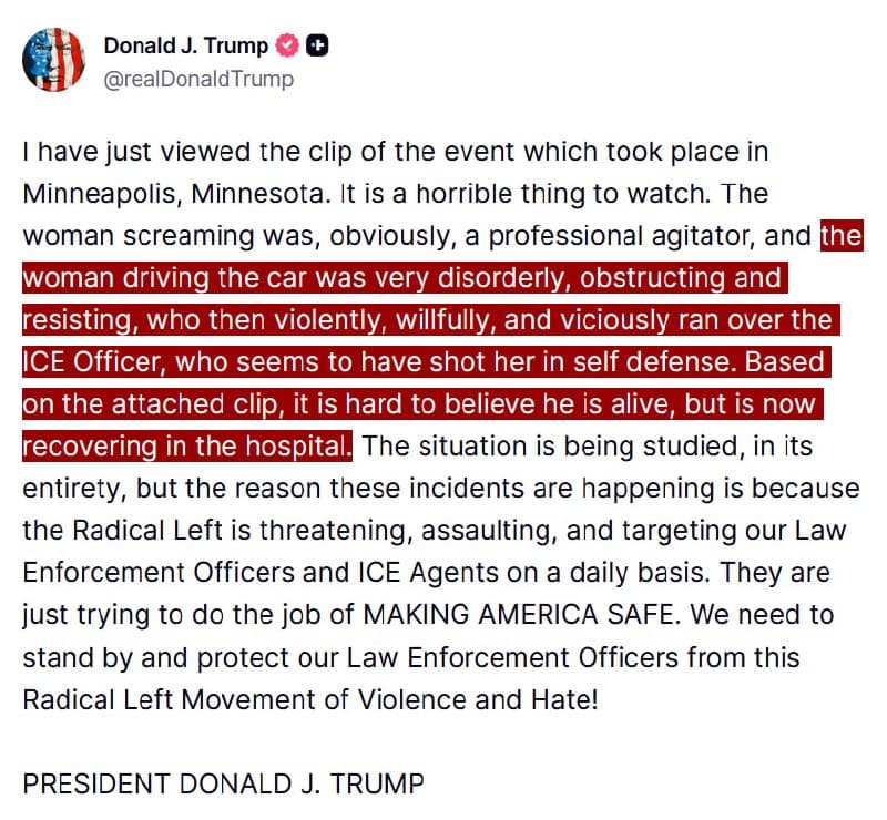 Featured image for: Trump questions how ICE officer who shot woman in Minneapolis is alive Trump questions how ICE officer who shot woman in Minneapolis is alive