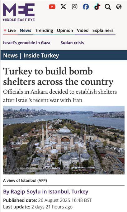 Featured image for: Turkey Prepares for Long-Term Rivalry with Israel, Builds Bomb Shelters Turkey Prepares for Long-Term Rivalry with Israel, Builds Bomb Shelters
