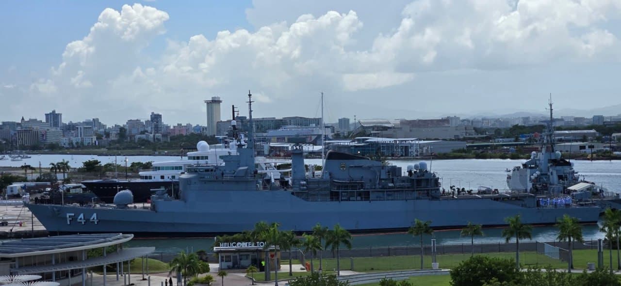 Featured image for: Brazilian Frigate and Royal Navy Ship Dock in Puerto Rico Today Brazilian Frigate and Royal Navy Ship Dock in Puerto Rico Today