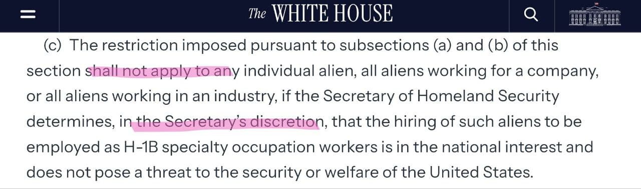 Featured image for: Trump administration raises H1-B visa fee to $100,000 with discount loophole Trump administration raises H1-B visa fee to $100,000 with discount loophole